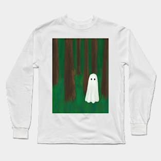 Ghostie in the woods Long Sleeve T-Shirt